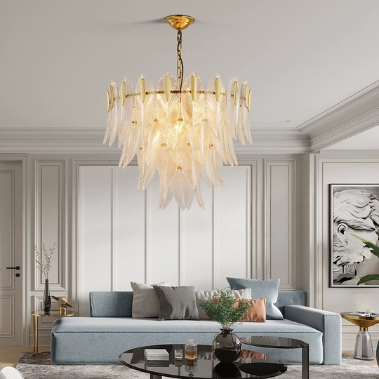 Люстра подвесная, медный, кристалл, BELLE 80*63, металл, E14.