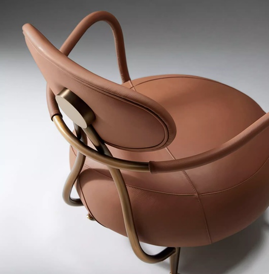 Кресло коричневое Malibu, 66*67*75 см