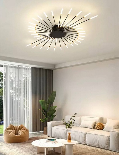 Люстры черная Elyzorn, металл, 128*9 см, светодиодная, LED