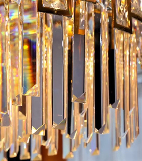 Люстра BACI 80*30 золото, стекло, металл, Е14.