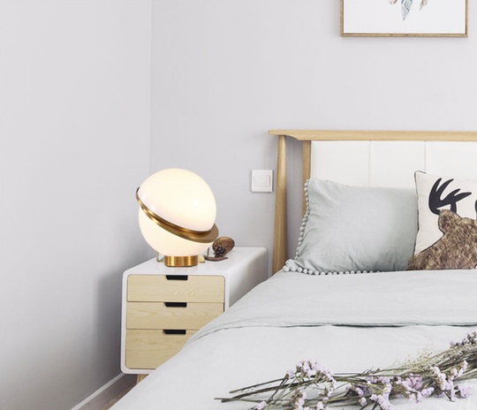 Лампа настольная круглая Mini Crescent, 32*33 см, светодиодная, E27