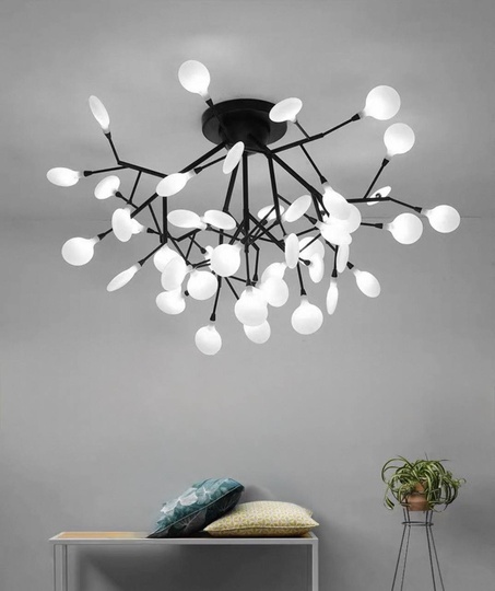 Люстра черная Avalure, металл, стекло 90*59 см, G4