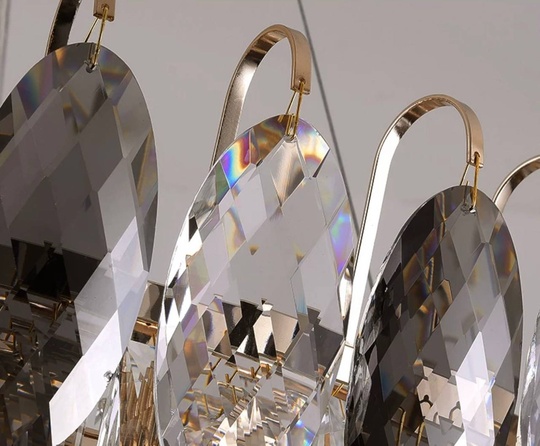 Подвесной светильник BURAN 100*28, золотой, кристалл, металл,  LED.