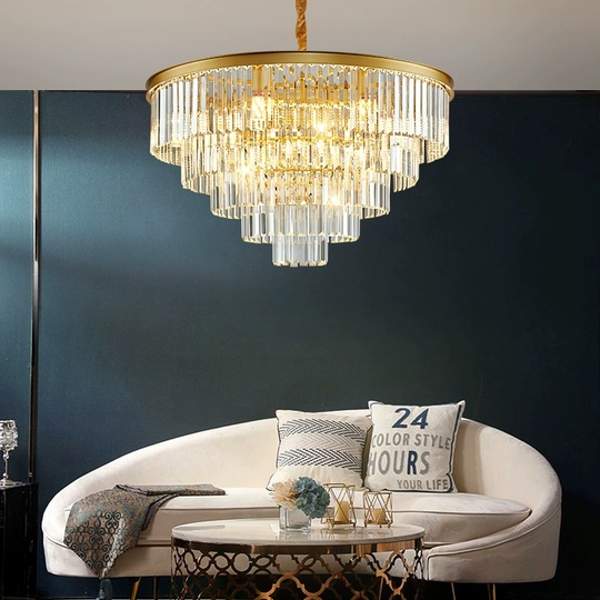 Люстра подвесная, золото, стекло, AYCA 100*42, металл, E14.