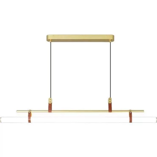 Люстра золотая Elmora, металл, 150*18 см, светодиодная, LED