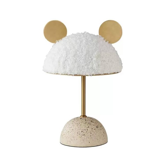 Настольная лампа MIKI 46*29, металл, смола, бежевый