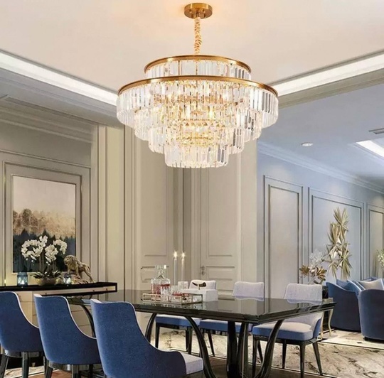 Люстра подвесная, золотой, стекло, AYAL 100*55, металл, E14.