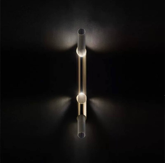 Настенный светильник, Бра, KEITH 80*108 бронза, металл, стекло, G9.