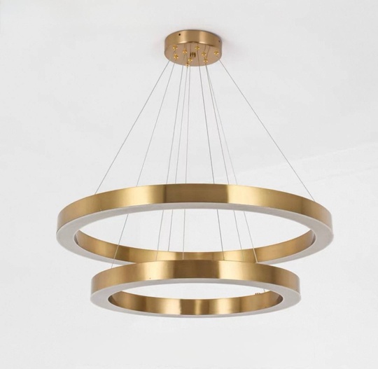 Люстра подвесная, медь, ПММА, ELLIOT 40*60 металл, LED.