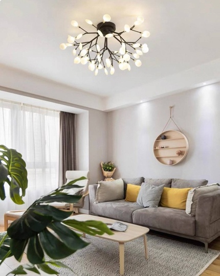 Люстра черная Avalure, металл, стекло 59*33 см, G4