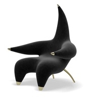 Кресло Черное. Starfish Lounge - в виде морской звезды, 1 шт., 100х100х145 см