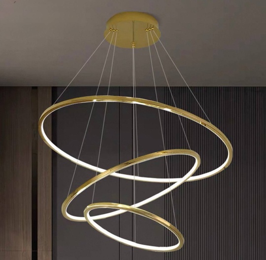 Люстра подвесная, медь, ПММА, NEAL 80*100*120 металл, LED.