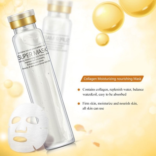 Увлажняющая маска с коллагеном в ампуле Super mask