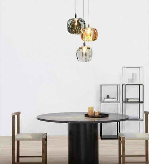 Светильник черный, дымчатый пепел, Alviox, металл, 13*15 см, G4