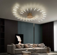 Люстра золотая Eltora, металл, 105*9 см, светодиодная, LED