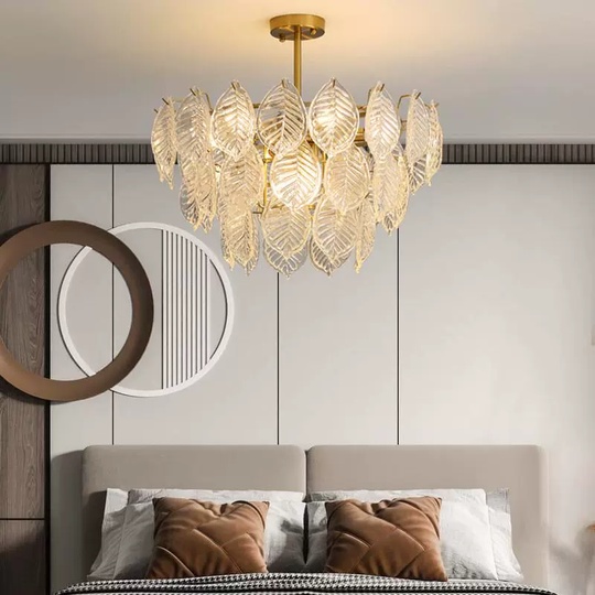 Люстра подвесная, медный, стекло, CAMELLIA 70*37, металл, E14.