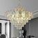 Люстра подвесная, золото, хрусталь, THOMAS 80*57 металл, E14.