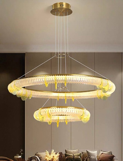 Люстра медная Olivex, металл, 85*45 см, светодиодная, LED