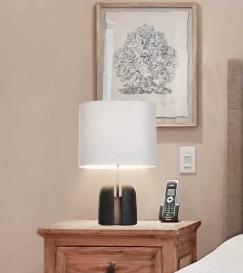 Настольная лампа NICOLA 35*55, бронза, смола