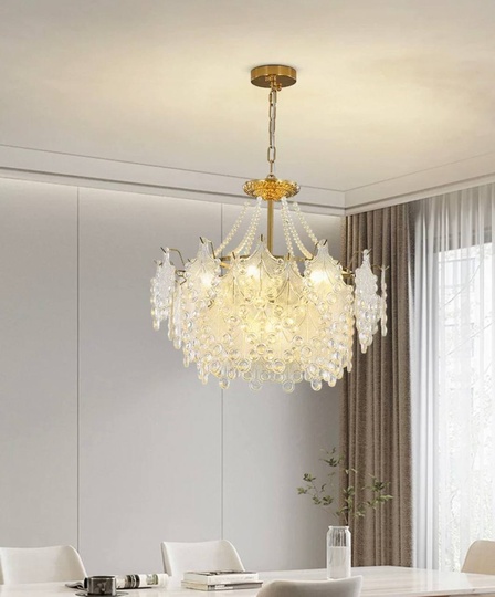 Люстра подвесная, медный, стекло, TASTEHOLDER 80*32, металл, E14.