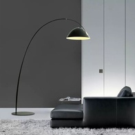 Торшер черный Aelizor, 143*40*180 см, LED, Е27, металл, 10 Вт