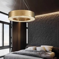 Светильник подвесной золотой Elquinox, металл, трос 65 см, 100*13 см, Е14