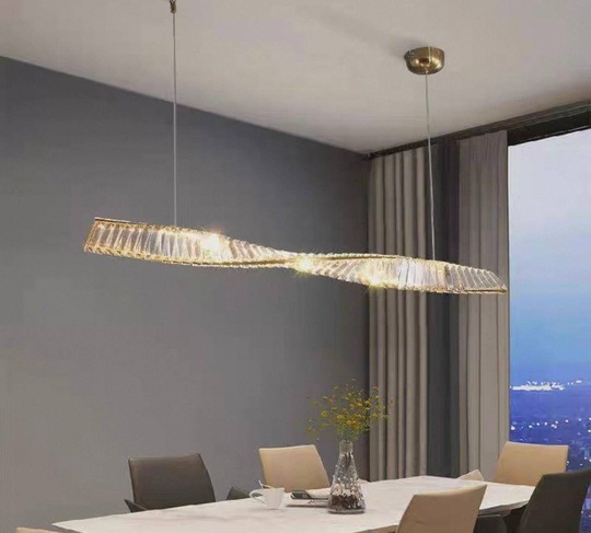 Люстра подвесная, бронза, хрусталь, JACK 100*8 металл, LED