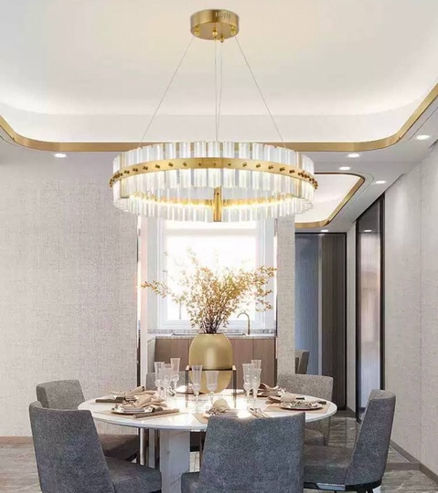 Люстра подвесная, бронза, кристалл, ANTIQUE 40*15, металл, LED.