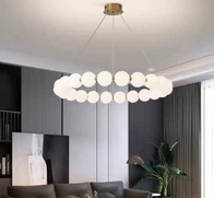 Светильник подвесной медный Uvloxi, медь, 62*10 см, светодиодная, LED