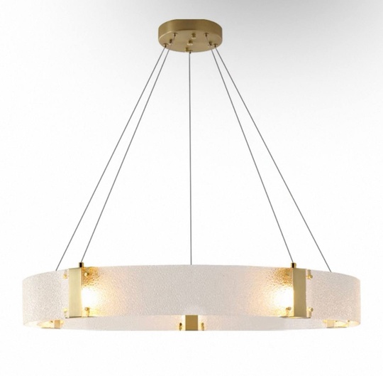 Люстра подвесная, золото, стекло, CHAIM 60*10, металл, LED