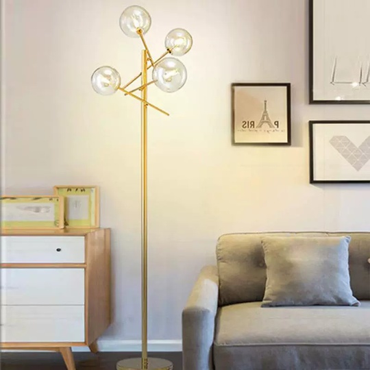 Торшер золото Glimmer, 25*150 см, LED, G4, металл, 10 Вт