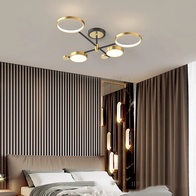 Люстра золотая Aerelix, металл, 75*21 см, светодиодная, LED