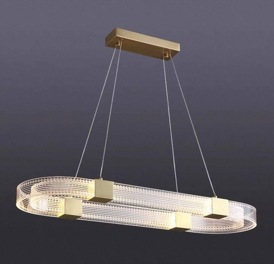 Люстра подвесная, медь, ПММА, MATTHEW 85*25, металл, LED