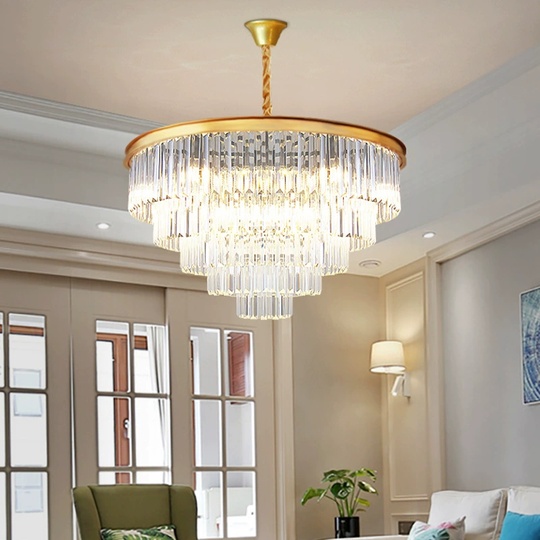 Люстра подвесная, золото, стекло, AYCA 50*30, металл, E14.