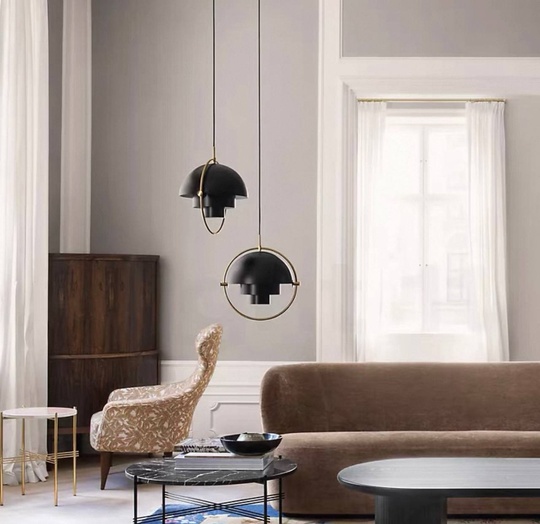 Светильник черный Ovelyn, металл, 38*40 см, Е27