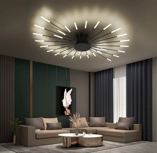 Люстры черная Elyzorn, металл, 105*9 см, светодиодная, LED