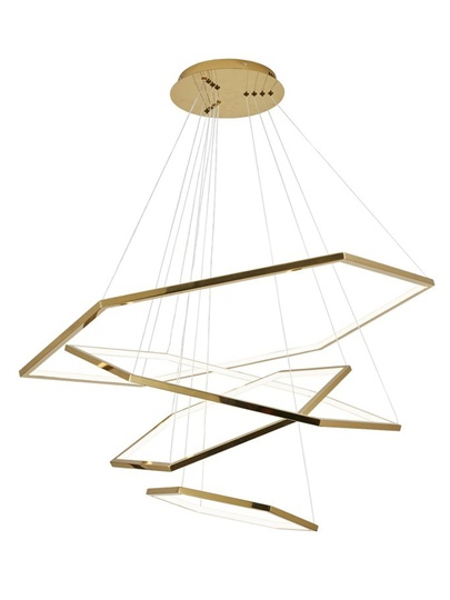 Люстра подвесная, медь, ПММА, BARNEY 60*80*100*120 металл, LED.