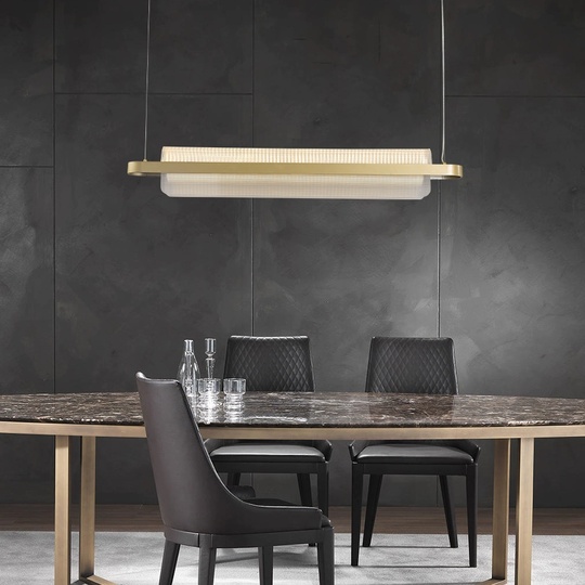 Светильник подвесной, медный, Eluvora, металл, 100*17 см, светодиодная, LED