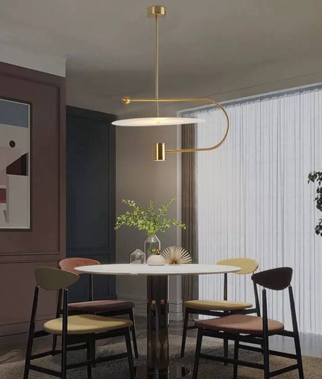 Светильник подвесной, бронза, Ellevap, металл, 60*30 см, LED