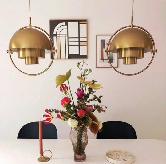 Люстра бронза Erythroflux, металл, 28*31 см, Е27