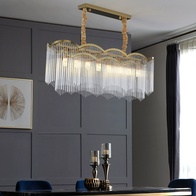 Люстра подвесная, медь, стекло, AUTURK 95*35, металл, Е14.