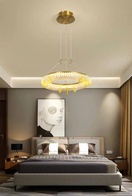 Люстра медная Elyvrin, металл, 45*12 см, светодиодная, LED