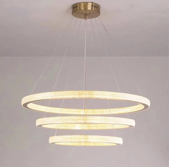 Люстра подвесная, медь, ПММА, ZEUS 100*80*60 металл, LED.