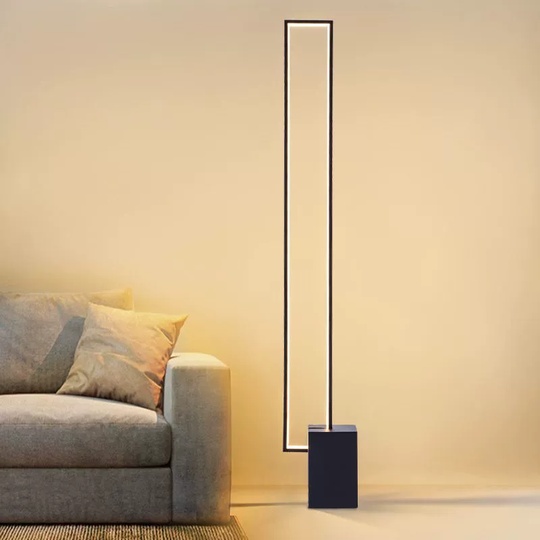 Торшер черный Aloryn, 20*140 см, LED, металл, 48 Вт