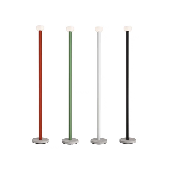 Торшер красный Elevith, 25*178 см, LED, мрамор металл, 10 Вт