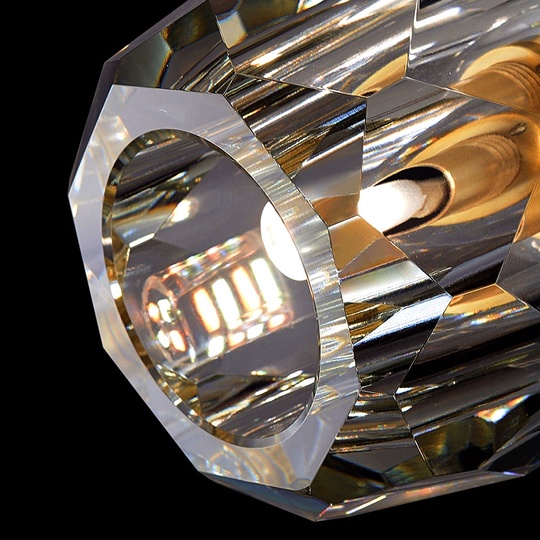 Настенный светильник LAW 12*22, медный, металл, стекло, G9.