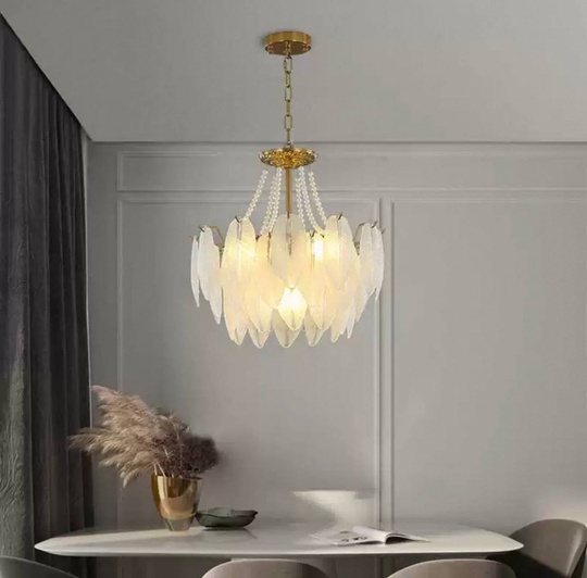 Люстра подвесная, медный, стекло, AMARYLLIS 50*26, металл, E14.