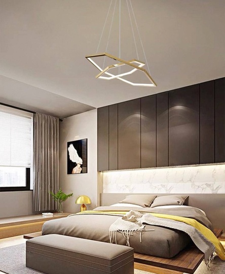 Люстра подвесная, медь, ПММА, CHIP 60*80 металл, LED.