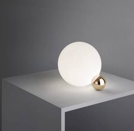 Настольная лампа BALL 25*25, золотой, белый, металл