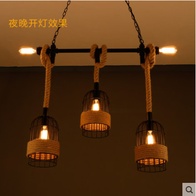 Дизайнерские светильники e14 77*28 см, led, e14, железо, веревка
